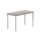Rectangular multi-use table, 1200x600 mm, Alaskan grey oak top, silver frame, FSC certified.