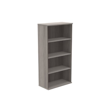 Three-shelf bookcase in Alaskan Grey Oak, 1592mm high, made from FSC certified materials.