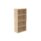 Three-shelf bookcase in Canadian Oak, 1592mm high, featuring a modern design and FSC certification.