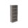 4-shelf bookcase in Alaskan Grey Oak, 1980mm high, made from FSC-certified materials.