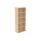 Four-shelf bookcase in Canadian Oak, 1980mm high, made from FSC certified materials.
