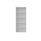 Four-shelf white bookcase, FSC certified, measuring 800mm W x 400mm D x 1980mm H, features a stain-resistant finish.