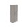 Tall cupboard in Alaskan Grey Oak, 1980mm high, featuring a single door with a silver handle. FSC certified.