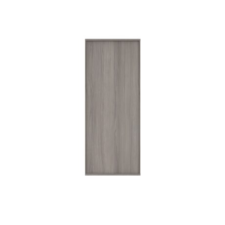 FSC-certified wooden cupboard in a grey finish, lockable with steel handles, 800mm W x 400mm D x 1980mm H.
