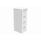 Filing cabinet office storage unit with 4 drawers in Arctic White, featuring a lock and sleek design.