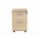 Mobile under desk storage unit in Canadian Oak, featuring 2 drawers and a lockable mechanism. FSC certified.