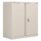 Bisley Essentials Steel Double Door Cupboard, 1015mm High, Goose Grey finish.