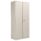 Bisley Essentials Steel Double Door Cupboard, 1985mm high, finished in Goose Grey. Features secure locking mechanism.