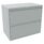 Bisley Essentials Steel 2 Drawer Side Filer in light grey with two spacious drawers and a lockable top.
