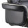 Chelsea High Back Soft Black Leather Executive Office Chair armrest featuring cushioned support and stylish chrome detailing.
