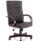 Chesterfield High Back Leather Executive Office Chair with Arms