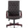 Chesterfield High Back Leather Executive Office Chair with Arms