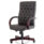 Chesterfield High Back Leather Executive Office Chair with Arms