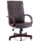 Chesterfield High Back Leather Executive Office Chair with Arms
