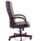 Chesterfield High Back Leather Executive Office Chair with Arms