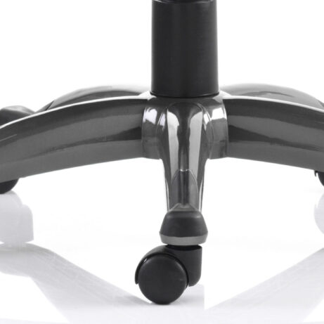 Galloway High Back Executive Office Chair base with five casters for easy mobility, featuring a sleek, durable design.