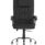 Moore Deluxe High Back Black Executive Office Chair with padded arms and chrome base, designed for comfort during long hours.