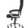 Moore Deluxe High Back Black Executive Office Chair with Arms on a chrome base, featuring padded arms and ergonomic design.