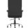 Moore Deluxe High Back Black Executive Office Chair with Arms on a chrome base, designed for comfort with padded arms.