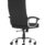 Moore Deluxe High Back Black Executive Office Chair with Arms, chrome base, designed for comfort and support.