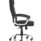 Moore Deluxe High Back Black Executive Office Chair with padded arms on a chrome base, designed for comfort and support.