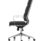 Savoy High Back Executive Black Leather Office Chair with polished chrome arms and a sleek, contemporary design.