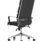 Savoy High Back Executive Chair in black leather with polished chrome arms and a multi-section backrest.