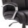 High-back Texas Heavy Duty Executive Chair in black leather with padded arms and chrome base. Ideal for executive spaces.