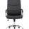 Carter High Back Black Leather Executive Office Chair with Arms