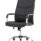 Carter High Back Black Leather Executive Office Chair with Arms