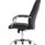 Carter High Back Black Leather Executive Office Chair with Arms