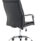 Carter High Back Black Leather Executive Office Chair with Arms