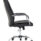 Carter High Back Black Leather Executive Office Chair with Arms