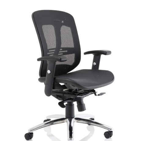 Mirage II Mesh Back Task Operator Office Chair with Height Adjustable Arms