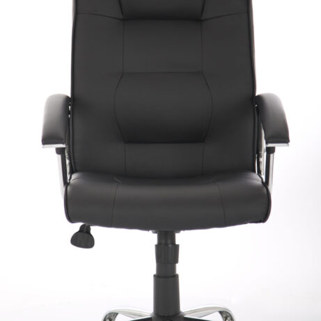 Thrift High Back Executive Black Leather Office Chair with Arms