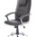Thrift High Back Executive Black Leather Office Chair with Arms