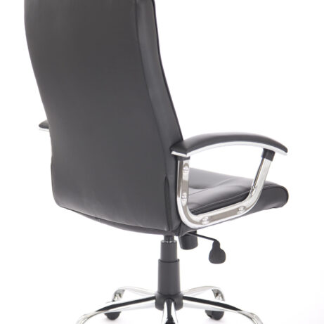 Thrift High Back Executive Black Leather Office Chair with Arms