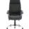 Penza High Back Executive Leather Office Chair in black with chrome five-star base and smooth-rolling casters.