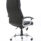 Penza High Back Executive Leather Office Chair with Arms, black leather, chrome base, ergonomic design with cushioned seating.