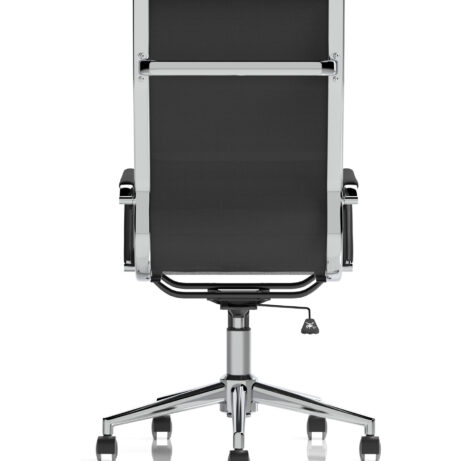Hawkes High Back Black Leather Executive Office Chair with Arms
