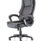 Dakota High Back Black Leather Executive Office Chair with arms, designed for comfort and durability in office settings.