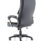 Dakota High Back Black Leather Executive Office Chair with arms, featuring a commanding profile and durable design for comfort.