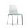 FJORD Chair with a white polypropylene shell and teal seat, featuring a black metal four-leg frame. Suitable for café and office settings.