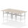 Air Back-to-Back Scalloped Edge Height Adjustable Bench Desk – 4 Person