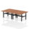 Air Back-to-Back Scalloped Edge Height Adjustable Bench Desk – 4 Person