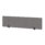 Air Desktop Screen, 400mm high, 1800mm wide, grey colour, supported by two black feet.