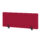 Air Desktop Screen, 400mm high, 1200mm wide, in bespoke Bergamot Cherry fabric, with black supports.
