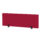 Desktop screen 400mm high, 1400mm wide, in bespoke Bergamot Cherry fabric with black supports.