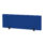 Air Desktop Screen, 400mm high, 1400mm wide, in bespoke Stevia Blue fabric with black supports.