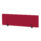 Air Desktop Screen, 400mm high, 1600mm wide, in Bespoke Bergamot Cherry fabric with black legs.